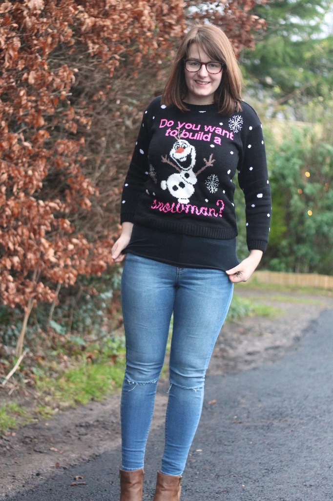 Olaf Christmas jumper with jeans