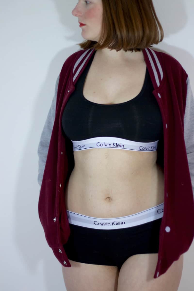 Calvin Klein crop top and briefs