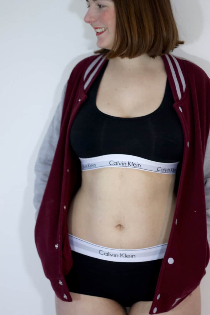 Calvin Klein crop top and briefs