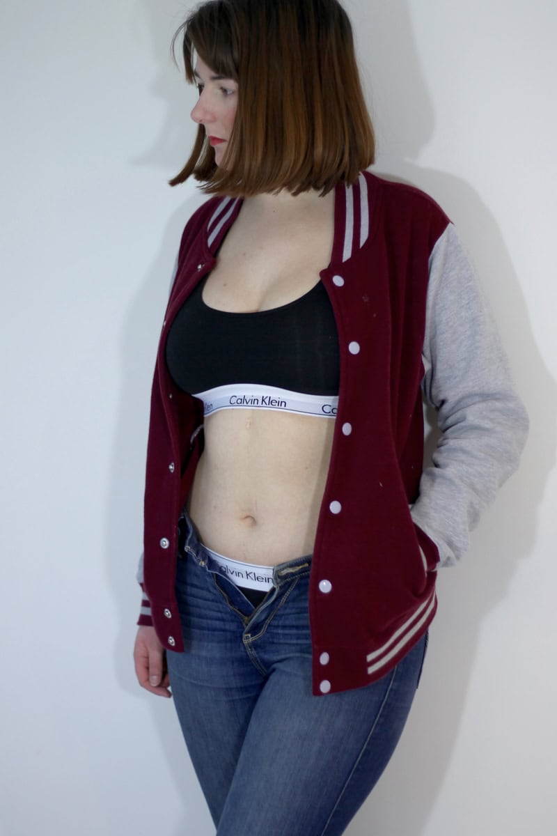 Calvin Klein crop top and briefs