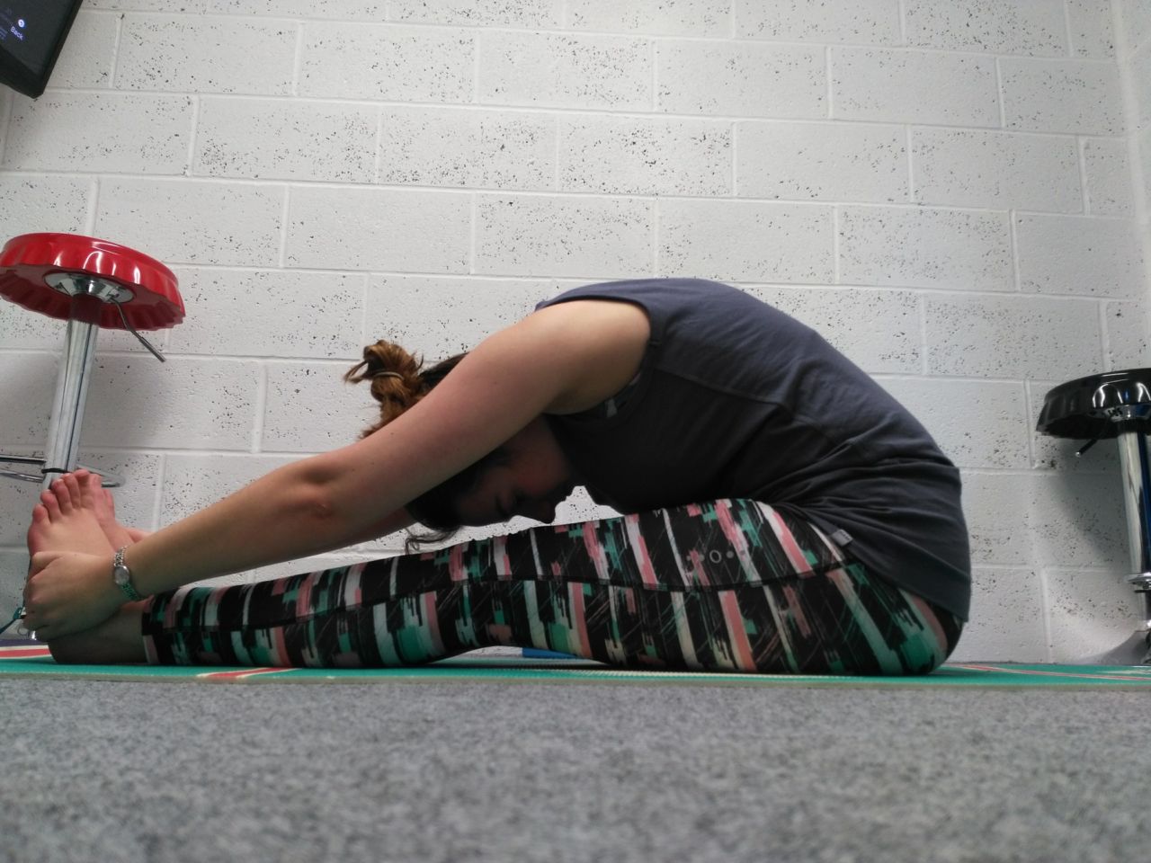 Why I take yoga selfies - seated forward fold
