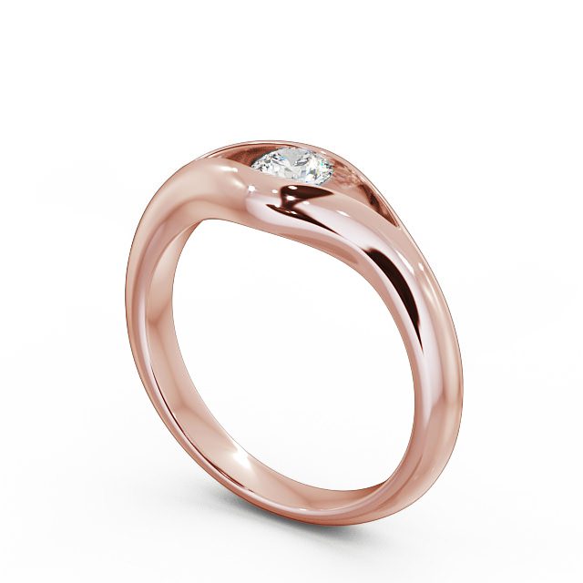 Rose gold diamond engagement ring