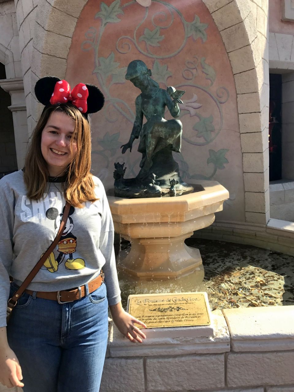 Disneyland Paris outfit in September with Mickey jumper & jeans