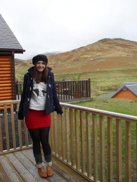 Two birds top with red skirt