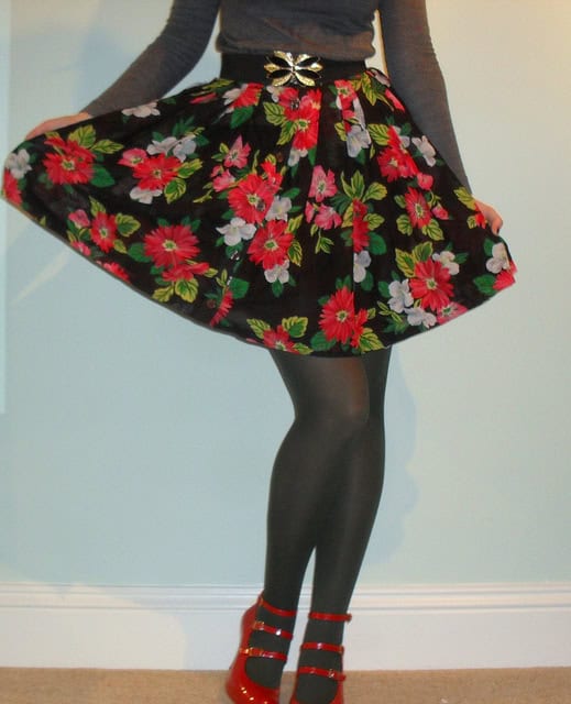 Floral vintage skirt