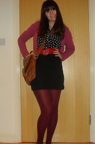 Raspberry colour outfit