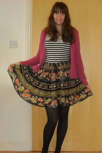 vintage skirt outfit