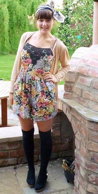 vintage inspired playsuit outfit