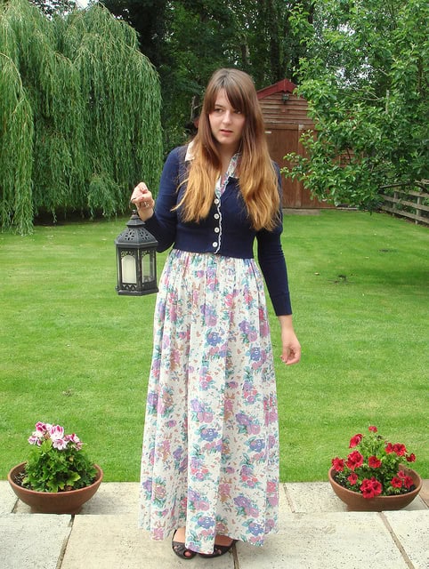 floral maxi dress