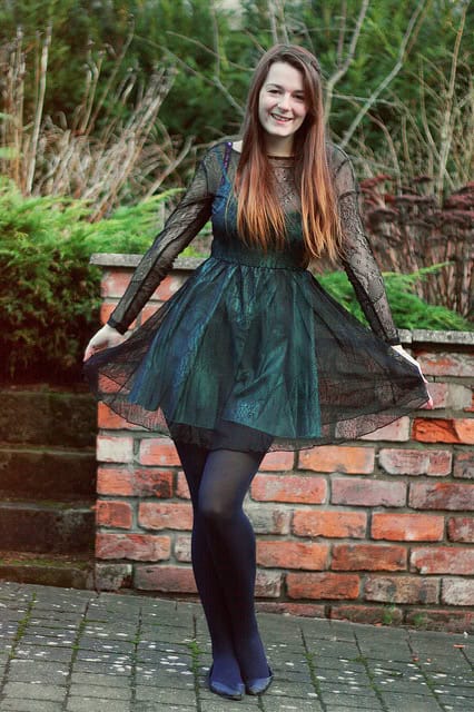 motel rocks green lace dress