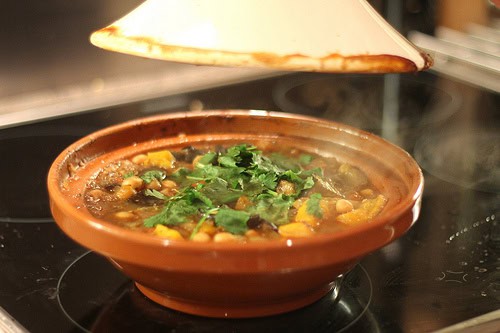 Roasted Vegetable Tagine recipe with aubergine, butternut squash and chickpeas