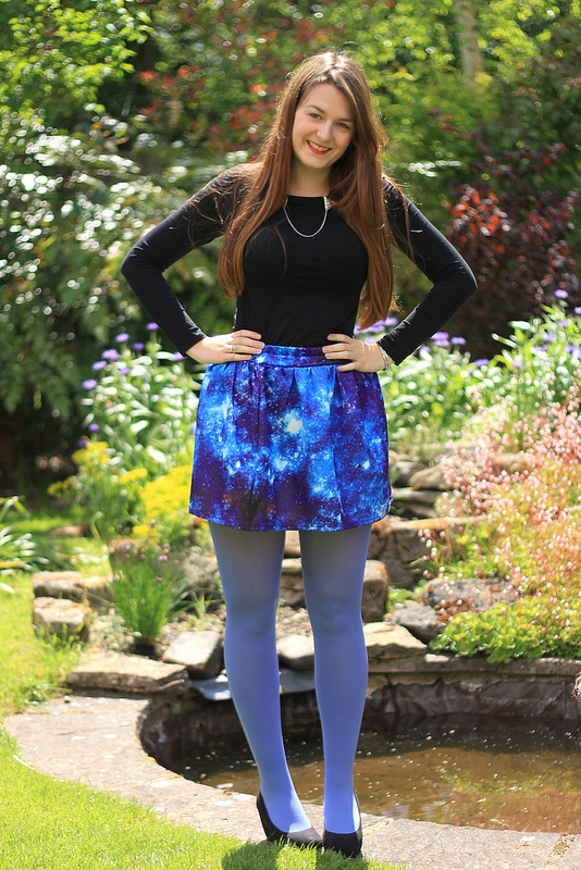 Costurero Real  Galaxy Constellations Print Maxi Skirt