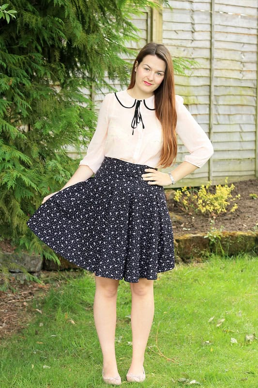 50s skirt with blouse
