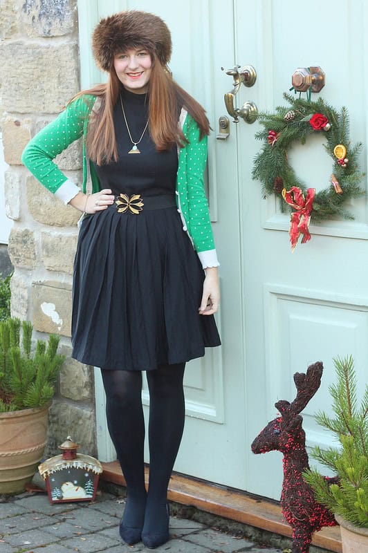 winter little black dress