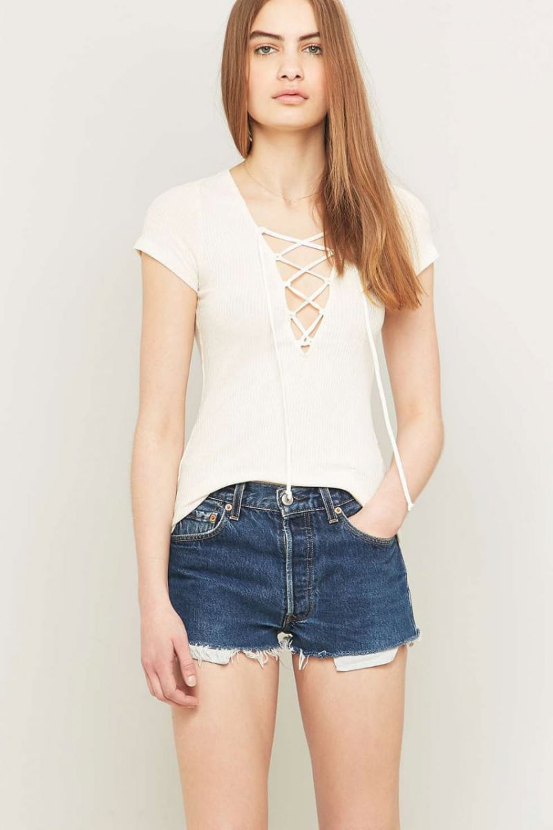 Lace Up Top - Urban Outfitters - Rebel Angel