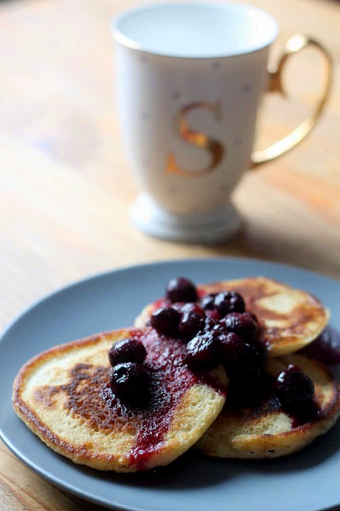 Rick Stein Pancakes with blueberry & lemon