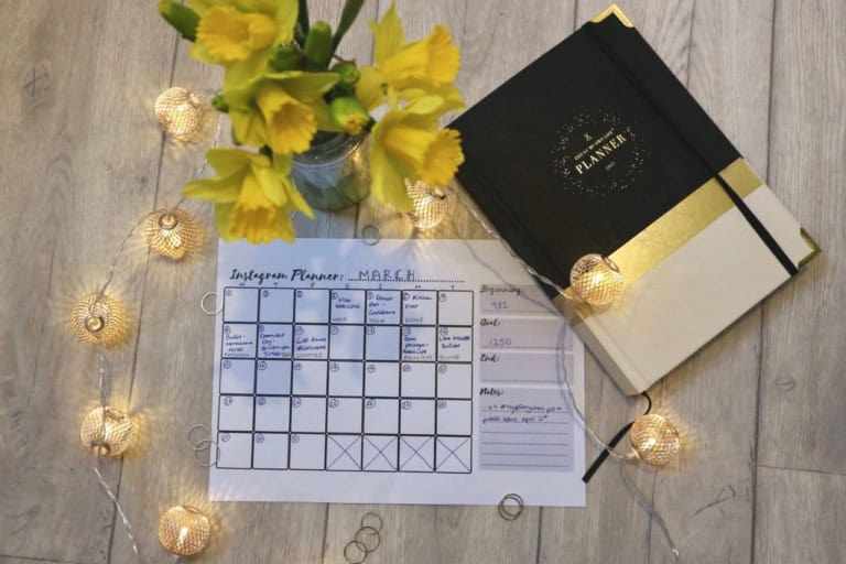 Free Printable: Downloadable Instagram Planner - Rebel Angel