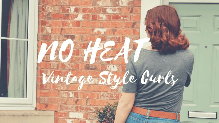 How to: NO HEAT vintage style curls | Vlog