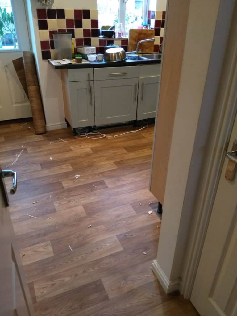 Kitchen redecoration halfway