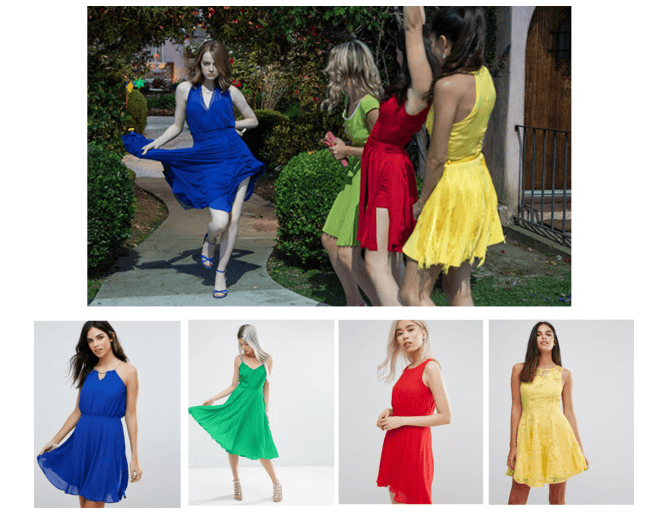 La La Land colourful dresses