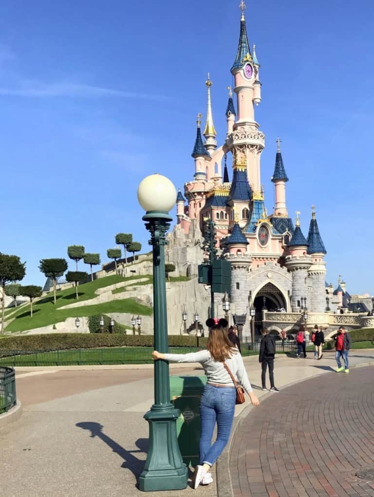 Disneyland Paris outfit in September with Mickey jumper & jeans