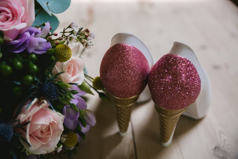 Wedding day shoes - Karl Lagerfeld Melissa ice cream shoes