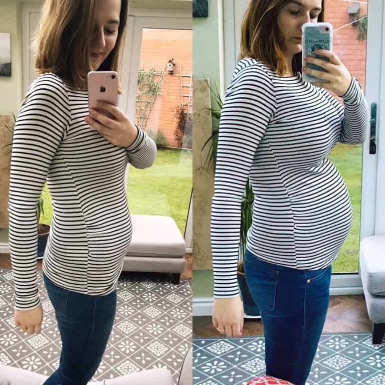 12 weeks vs 20 weeks bump comparison
