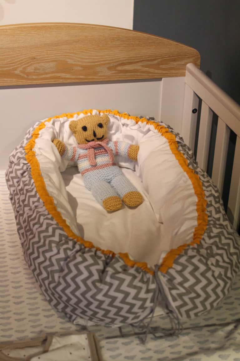 Sewing a Scandinavian style baby nest sewing pattern