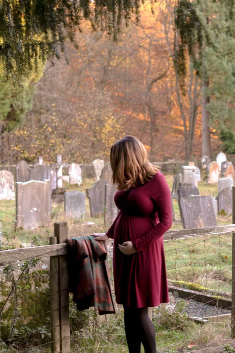 What to wear to a Christening while pregnant - Mayarya jersey maternity dress