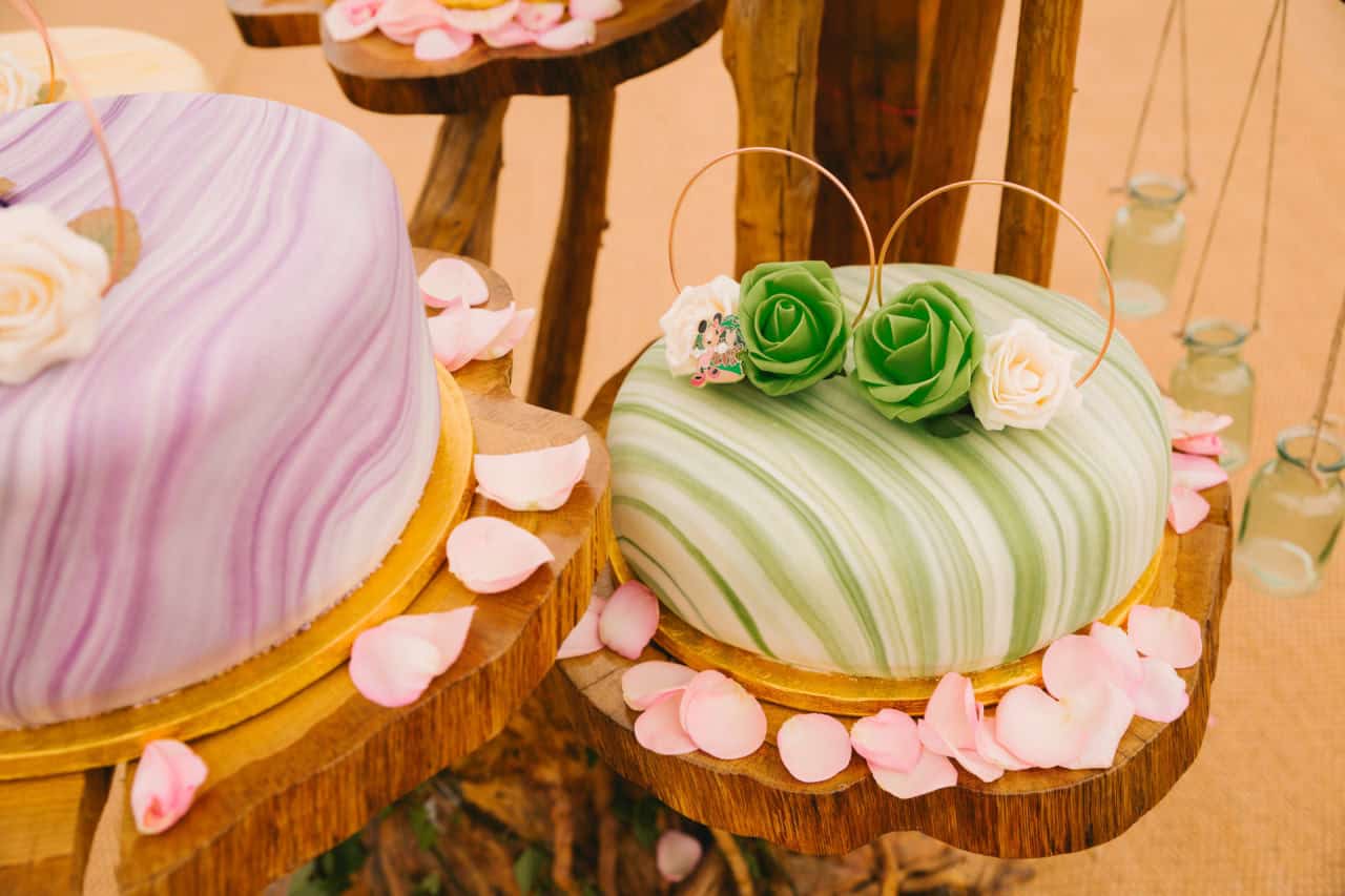Disney inspired wedding cake - Disney parks wedding cake from Thomas the Baker
