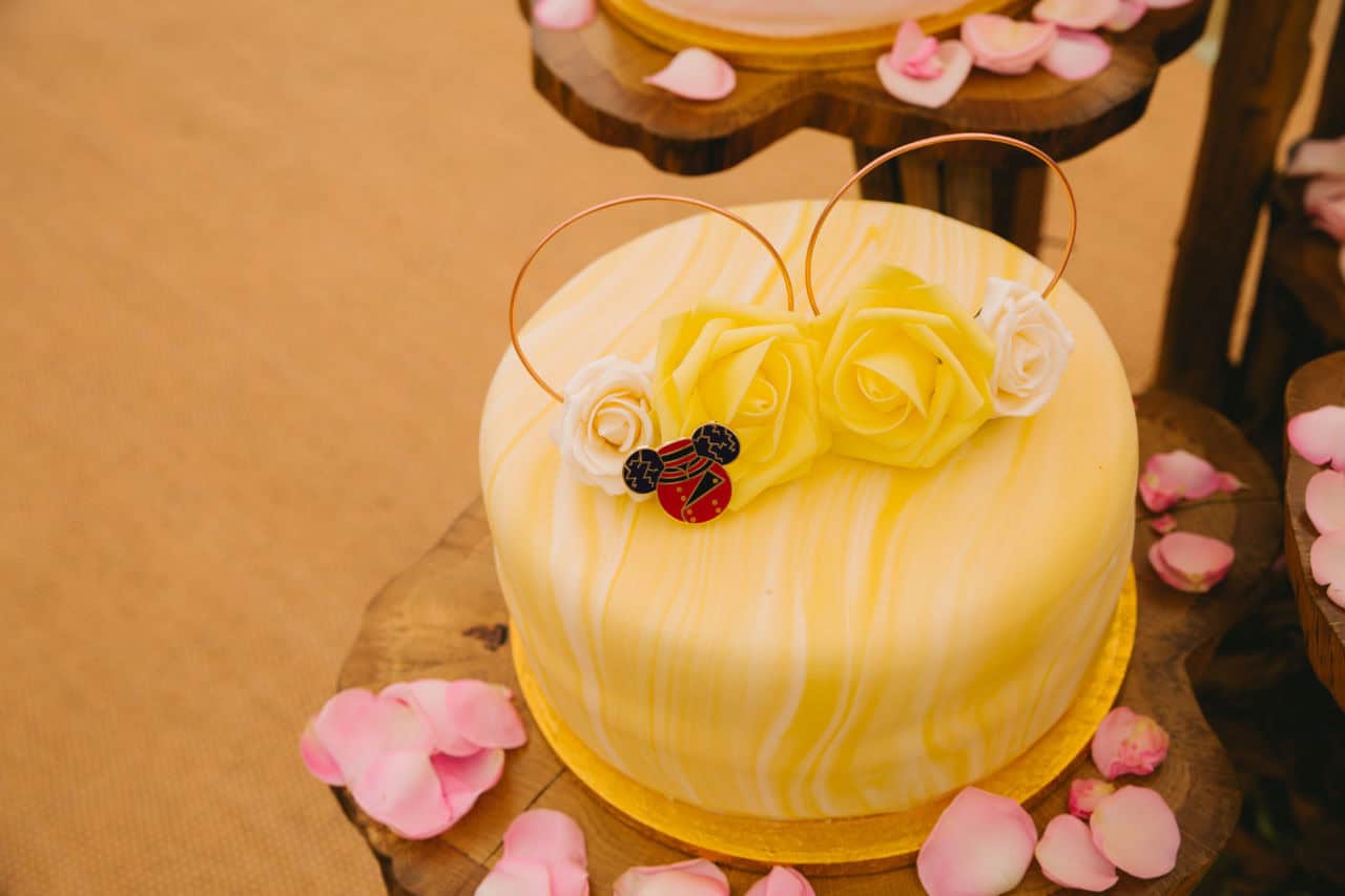 Disney inspired wedding cake - Disney parks wedding cake from Thomas the Baker