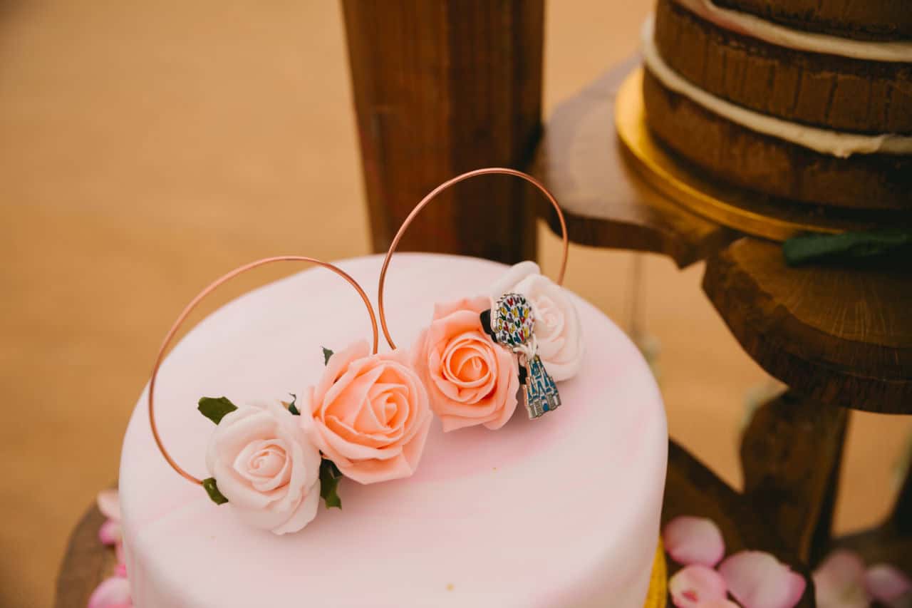 Disney inspired wedding cake - Disney parks wedding cake from Thomas the Baker