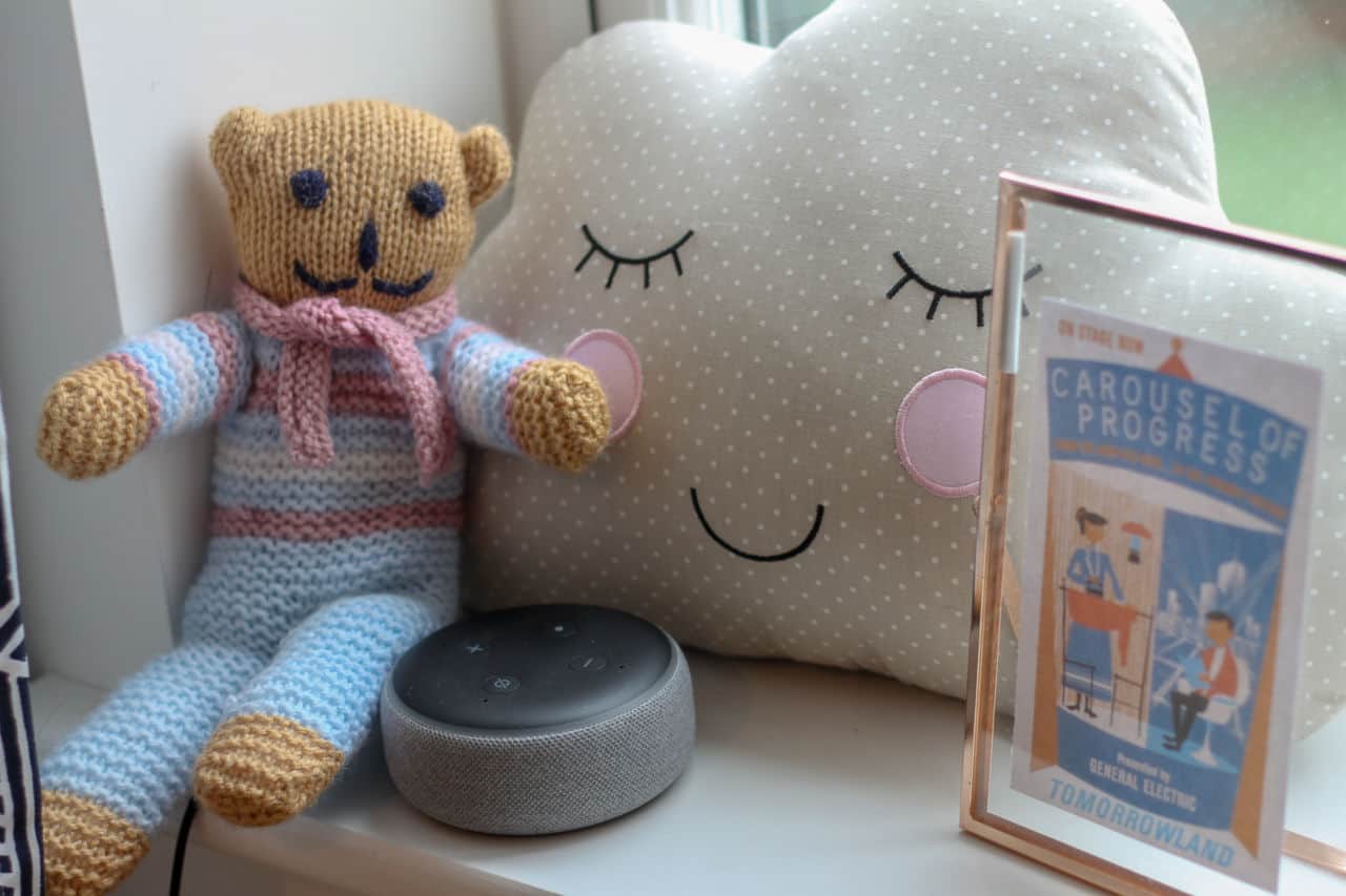 Amazon Echo Dot in the nursery
