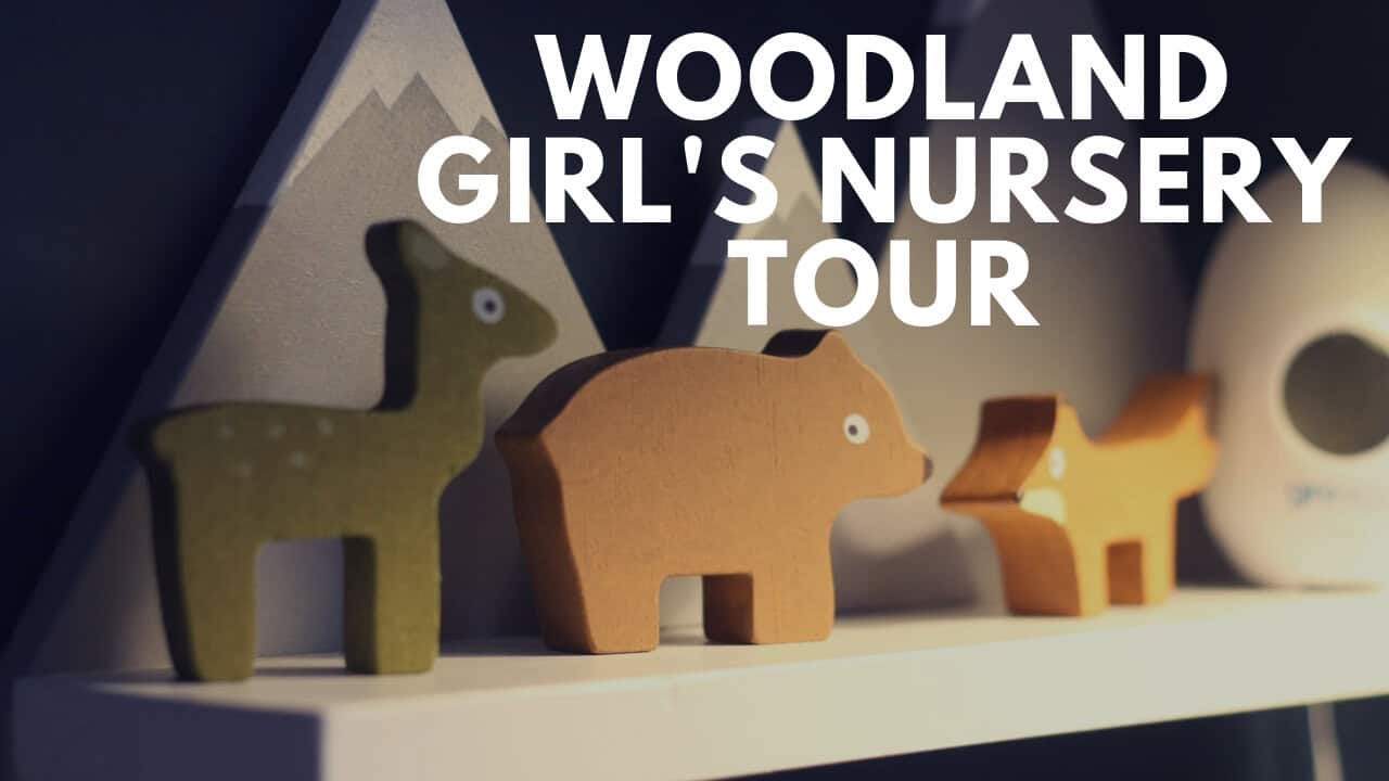 Woodland girl's nursery tour