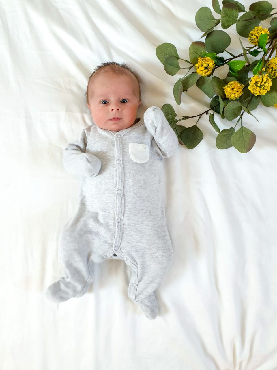 Belles and Babes organic baby clothing subscription review - Mori sleepsuit