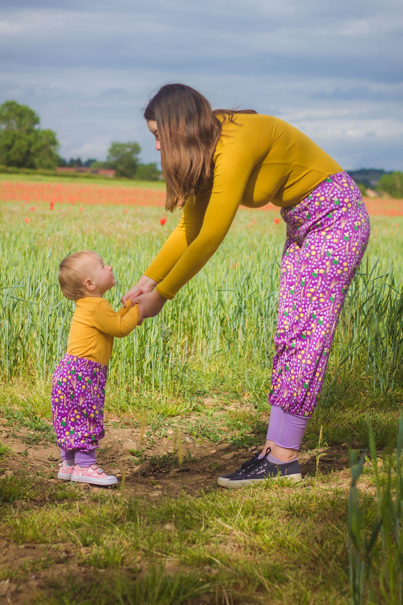 Scandi Style: DUNS Purple Meadow Baggy Pants